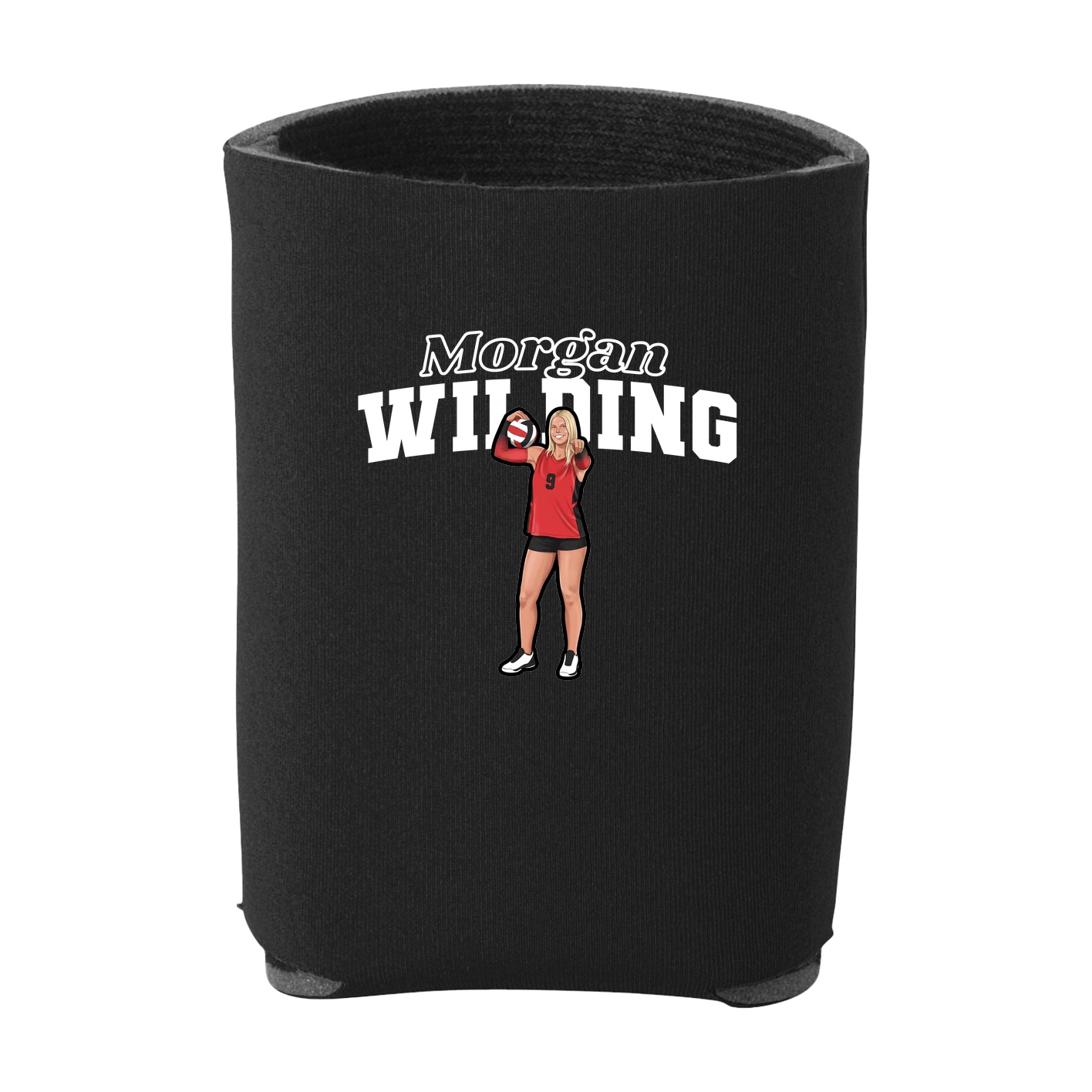 Can Holder — Name Arch in Black