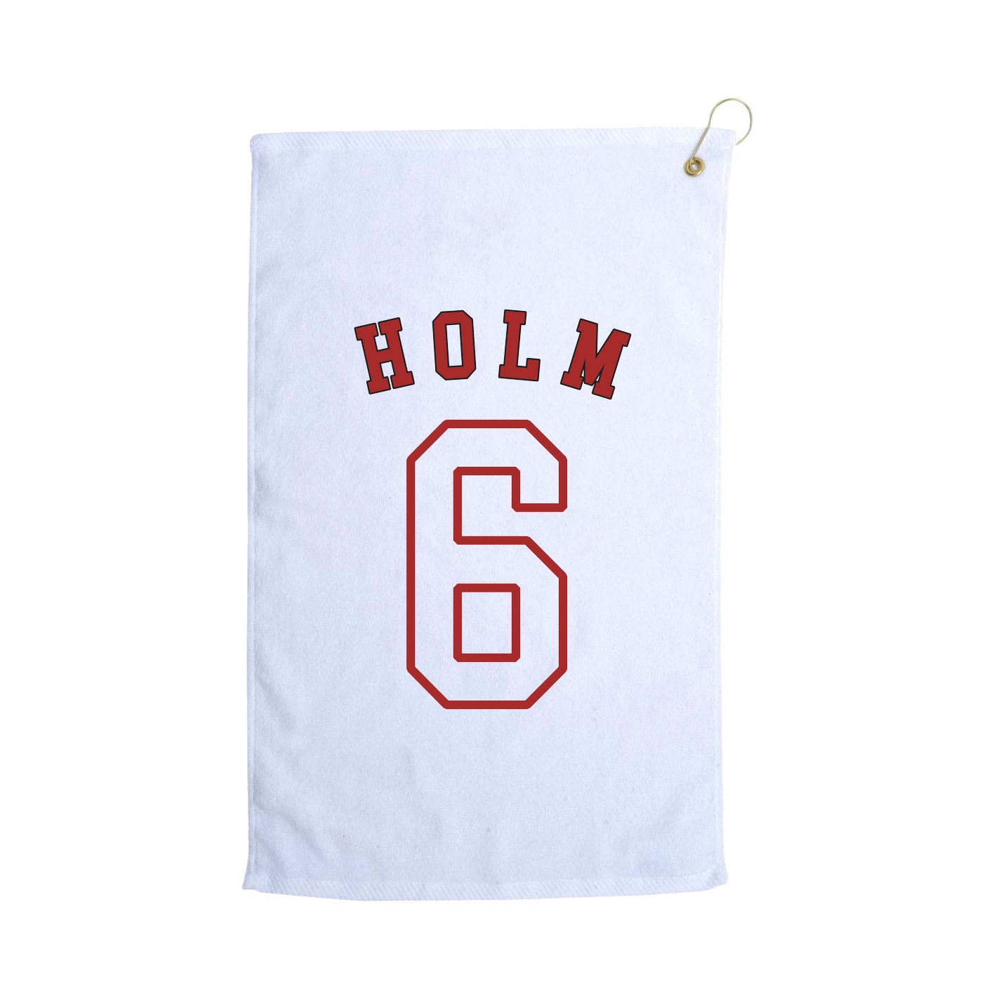 Golf Towel — Shirsey Arch in White