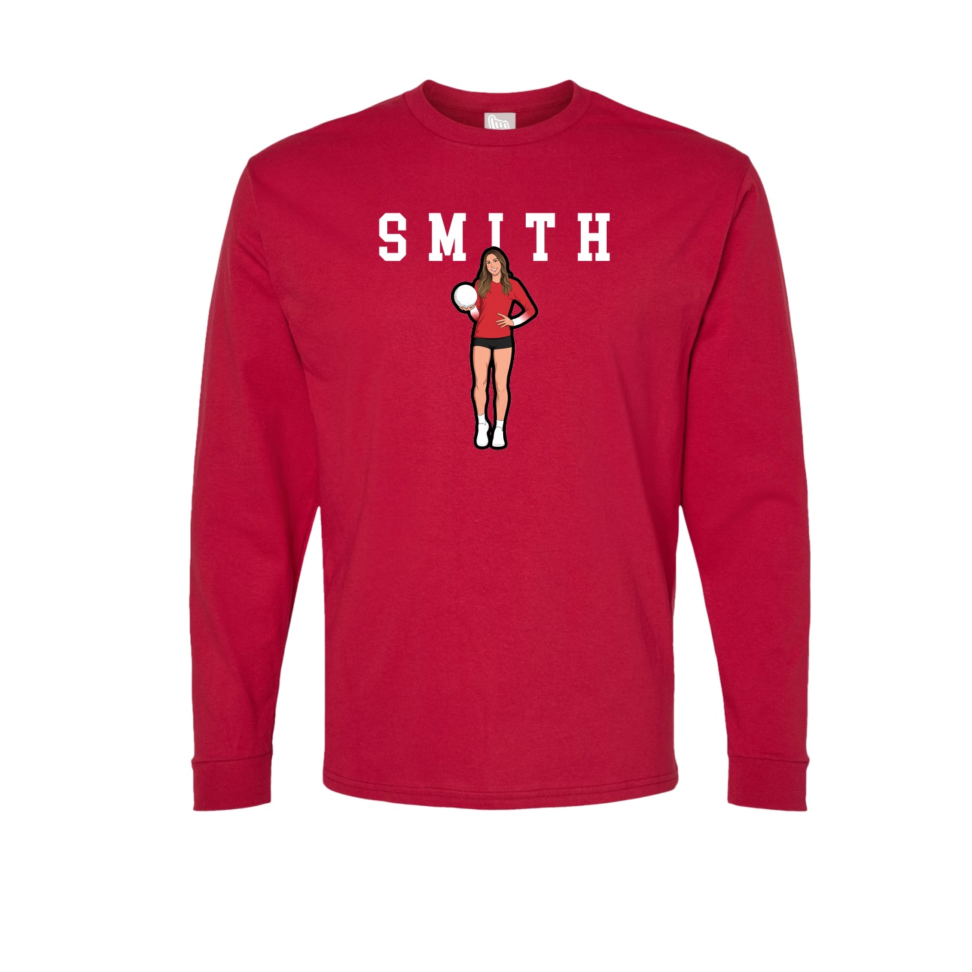 Long Sleeve Tee — Shirsey in Crimson