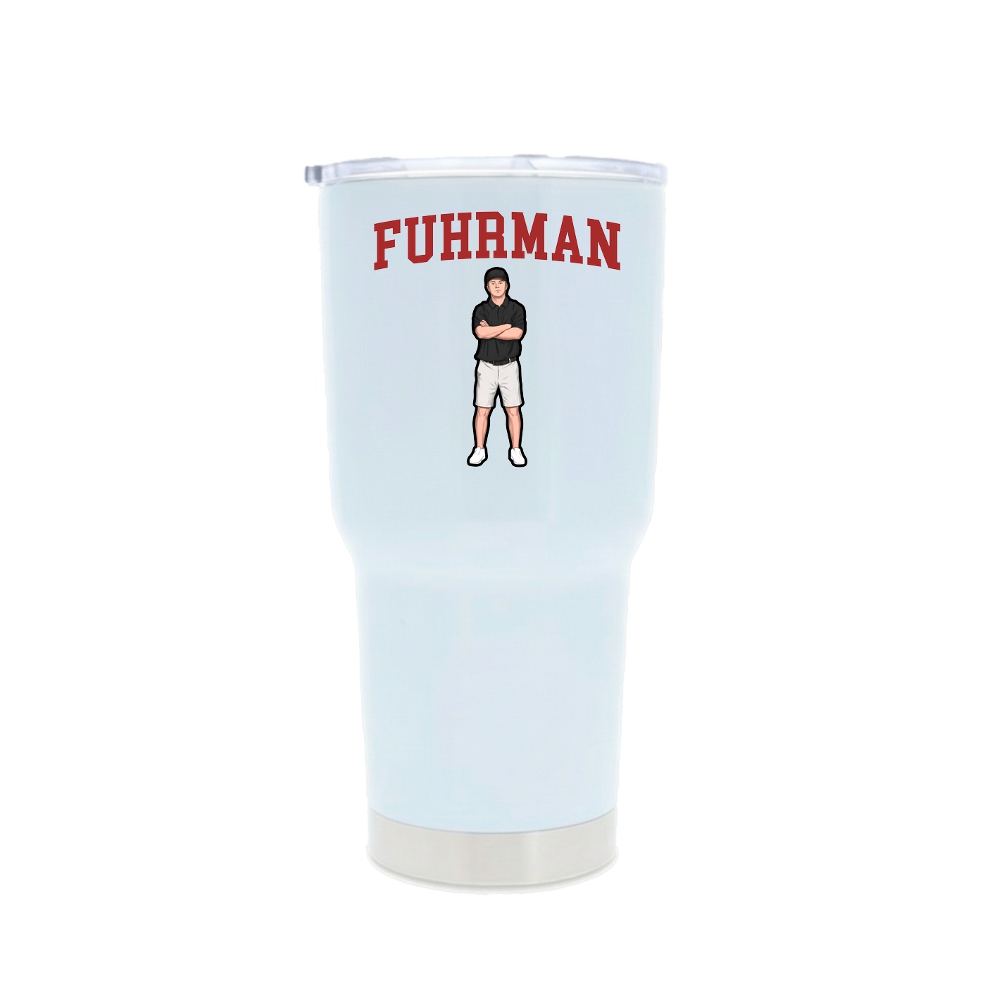 30oz Stainless Steel Tumbler — Shirsey in White