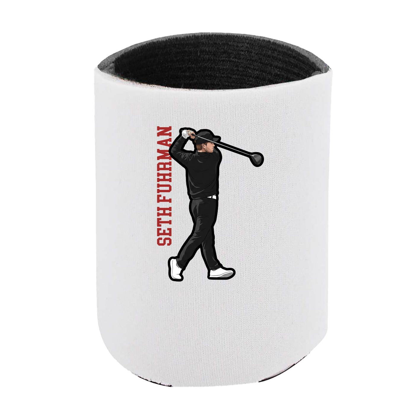 Can Holder — Name Vertical in White