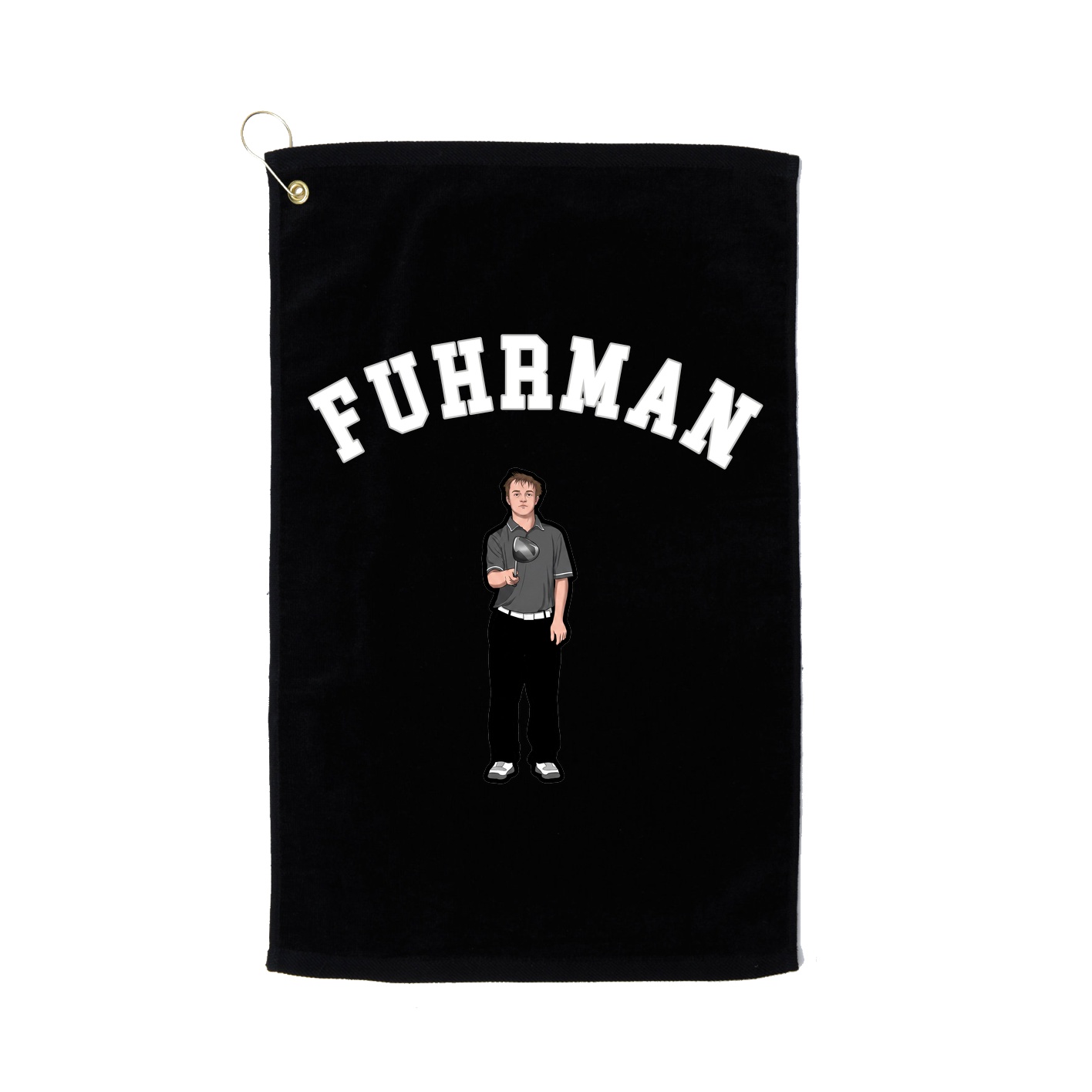 Golf Towel — Shirsey Arch in Black