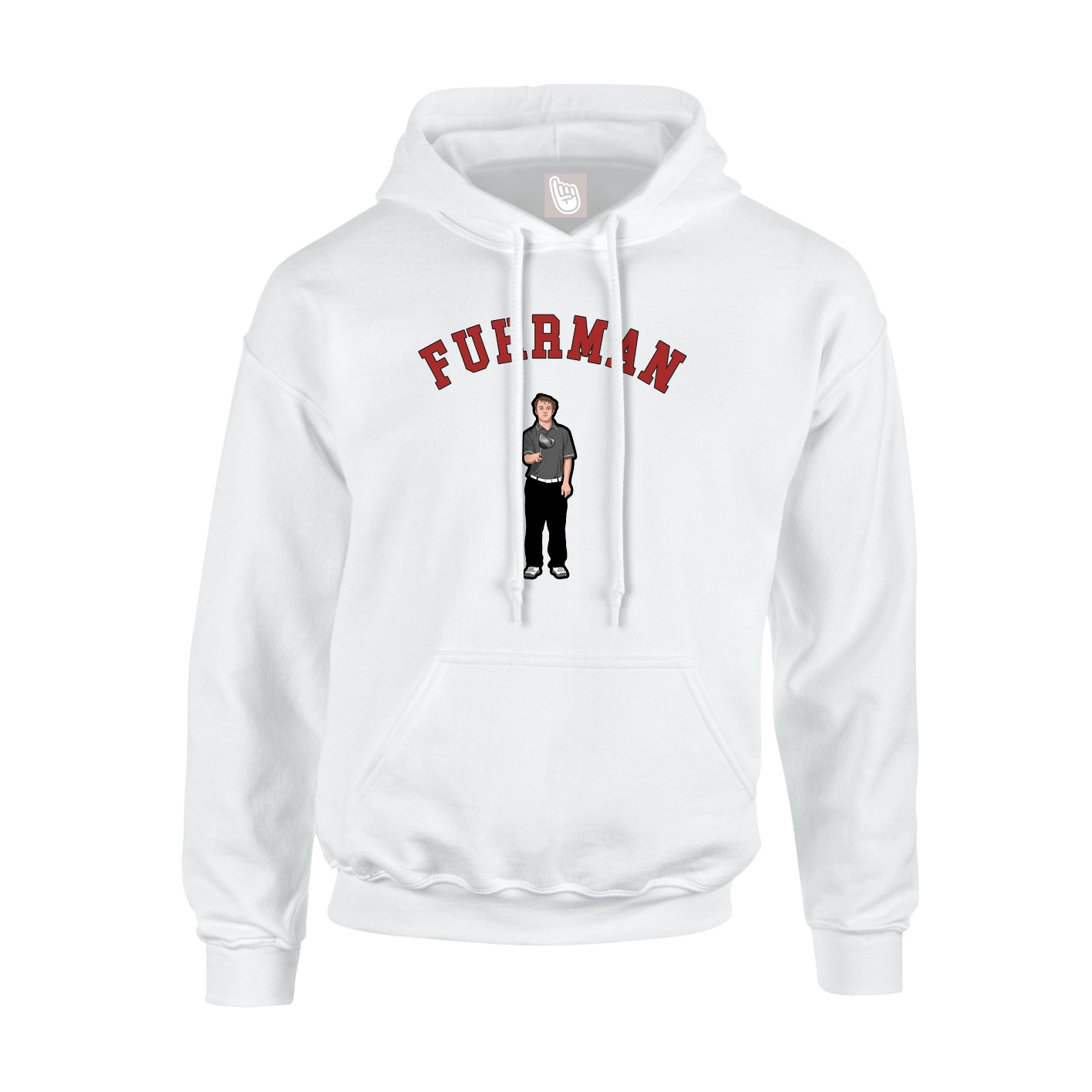Youth Hoodie — Shirsey Arch in White