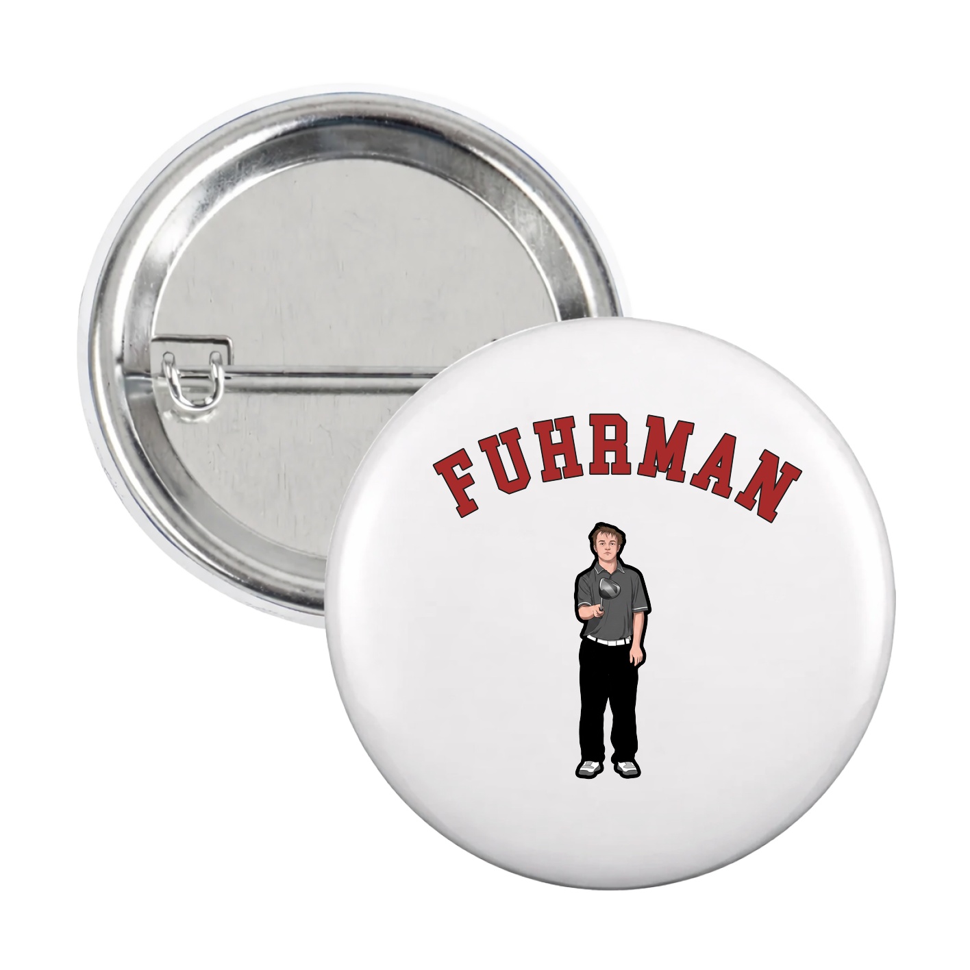 Game Day Button — Shirsey Arch in White