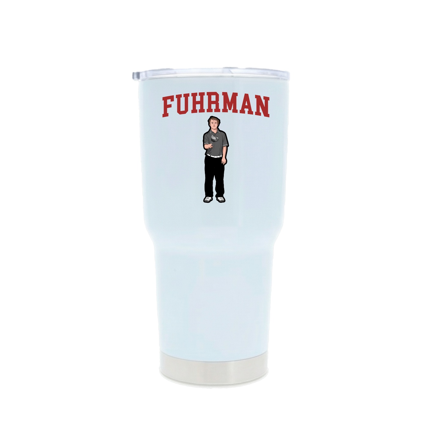 30oz Stainless Steel Tumbler — Shirsey in White
