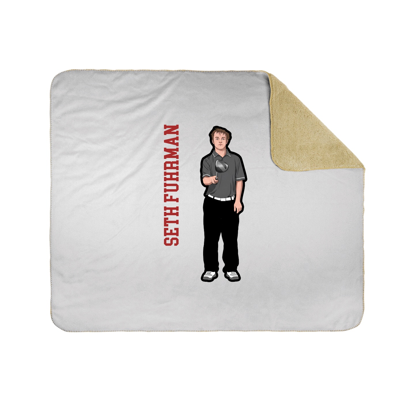 50x60 Sherpa Lined Throw Blanket