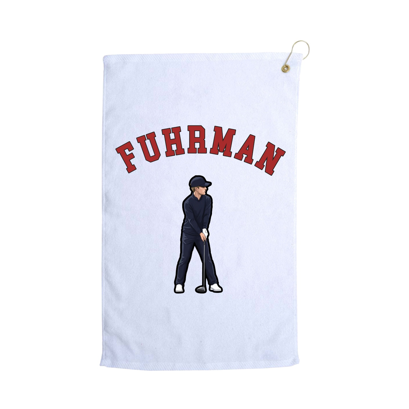 Golf Towel — Shirsey Arch in White
