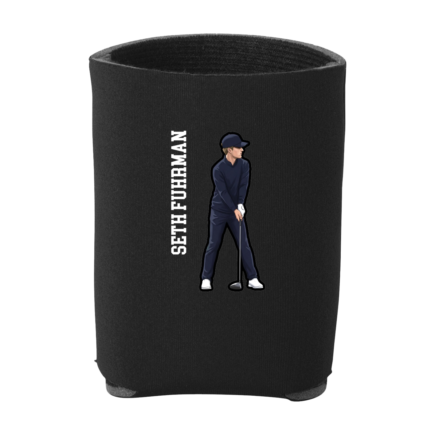 Can Holder — Name Vertical in Black