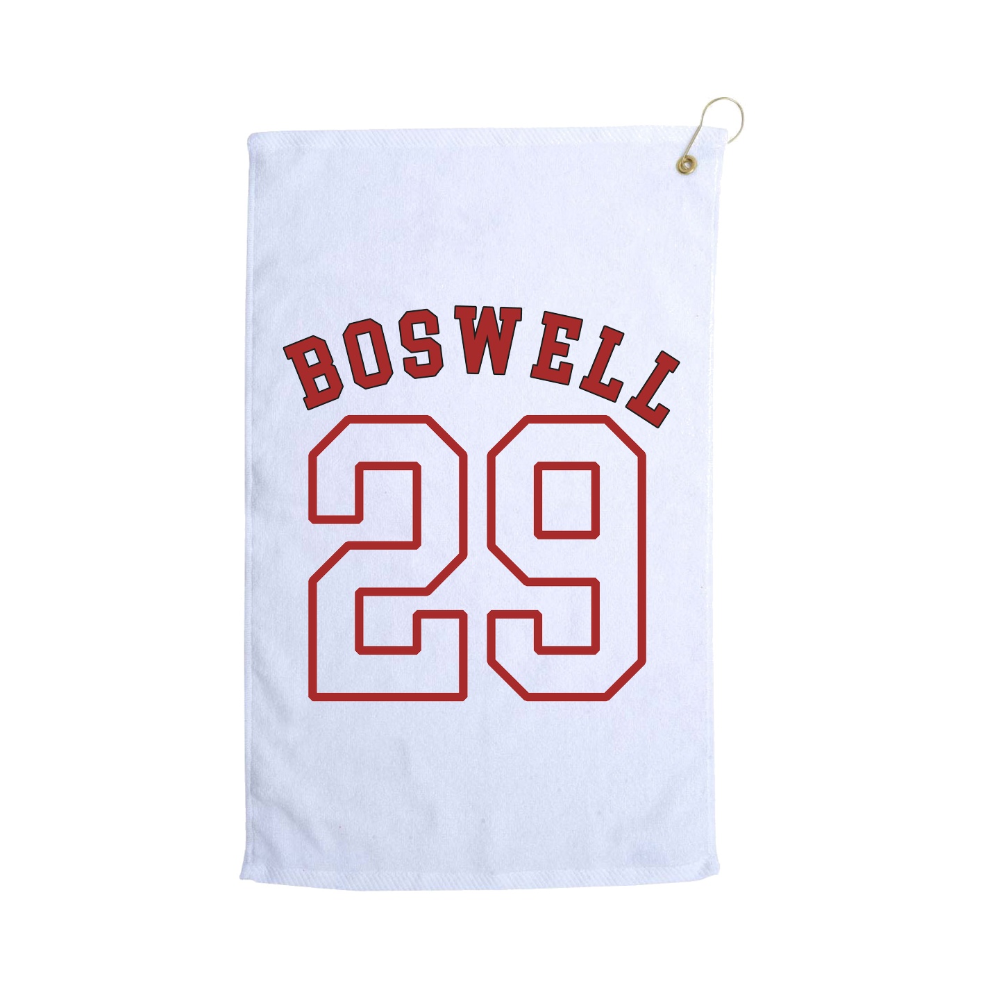 Golf Towel — Shirsey Arch in White