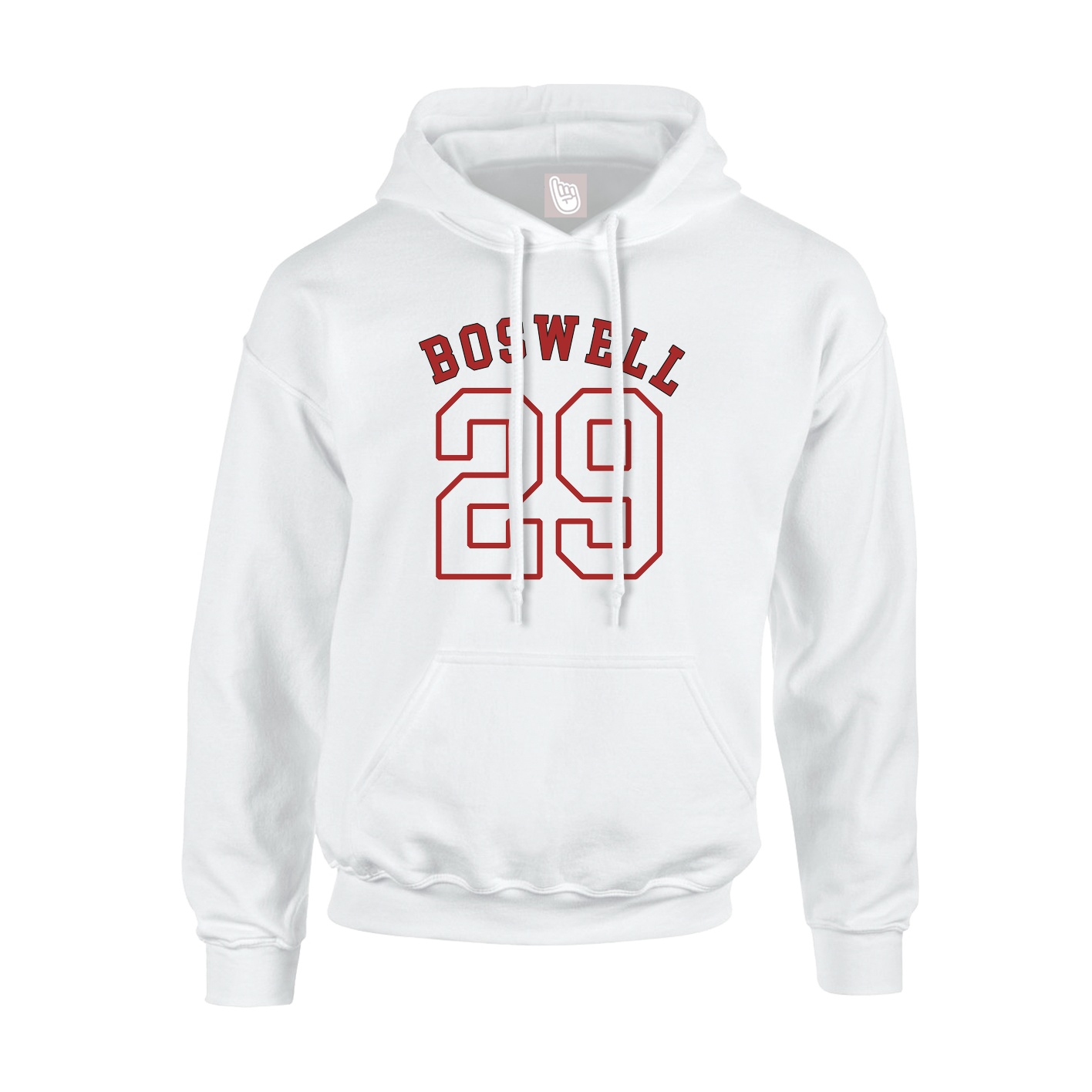 Youth Hoodie — Shirsey Arch in White