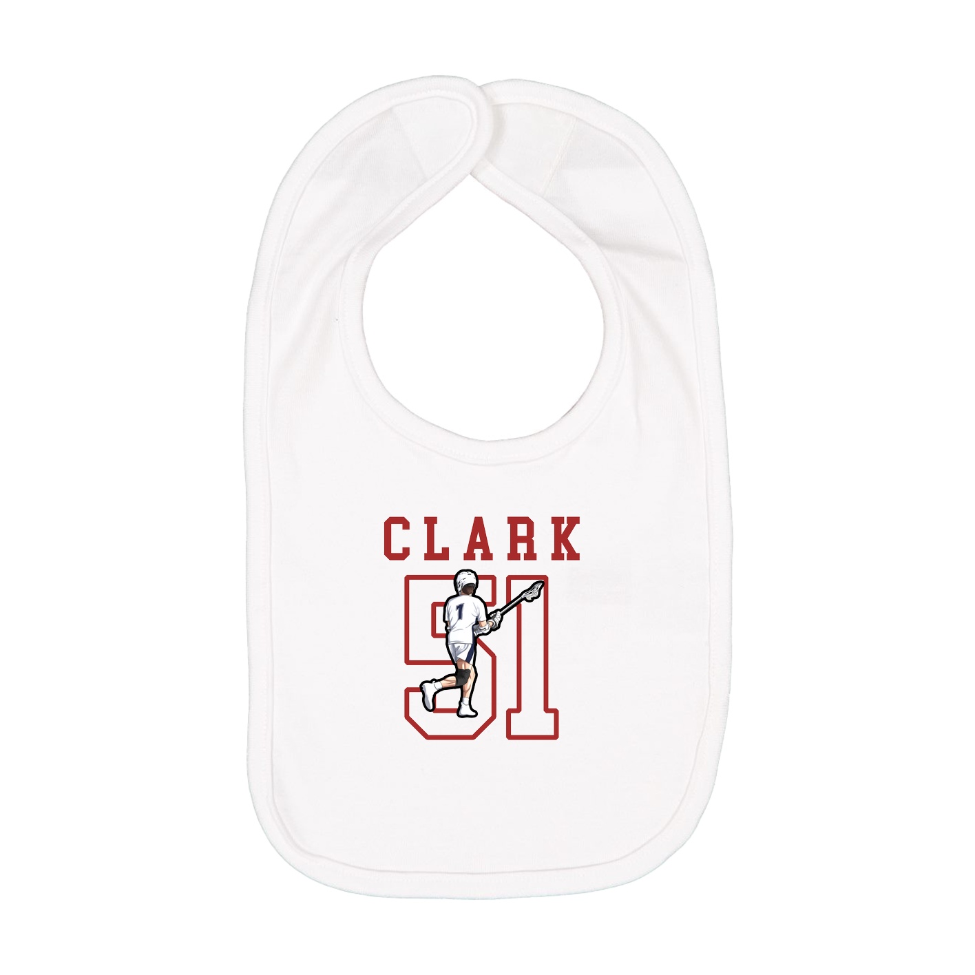 Infant Bib — Shirsey in White