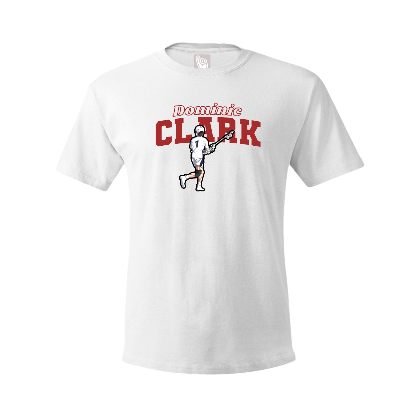 Youth Tee — Name Arch in White