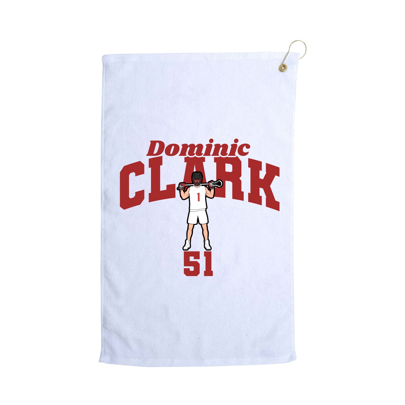 Golf Towel — Signature Arch in White