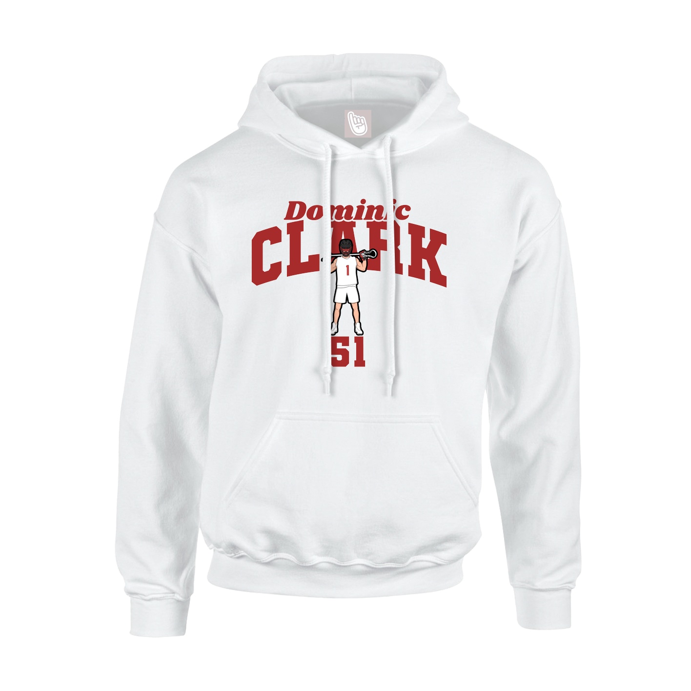 Hoodie — Signature Arch in White