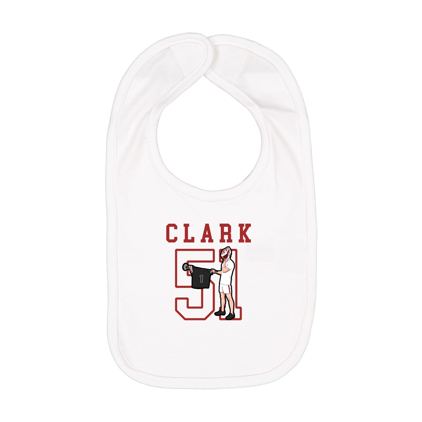 Infant Bib — Shirsey in White