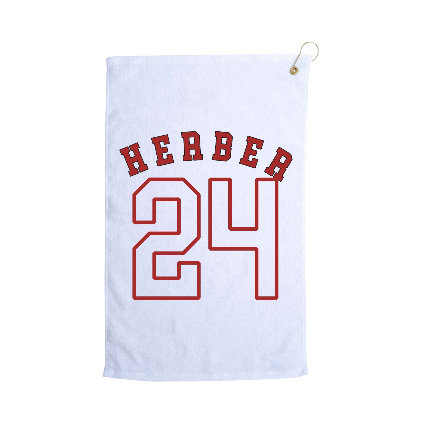 Golf Towel — Shirsey Arch in White