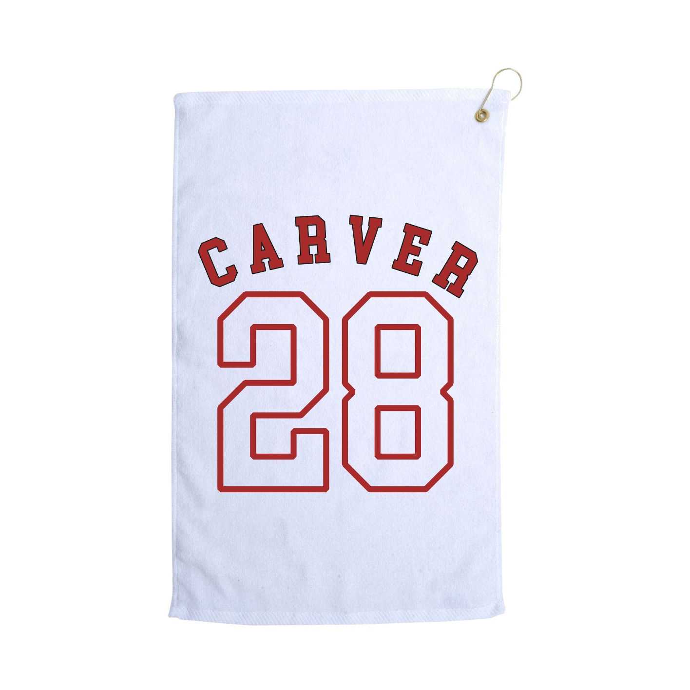 Golf Towel — Shirsey Arch in White