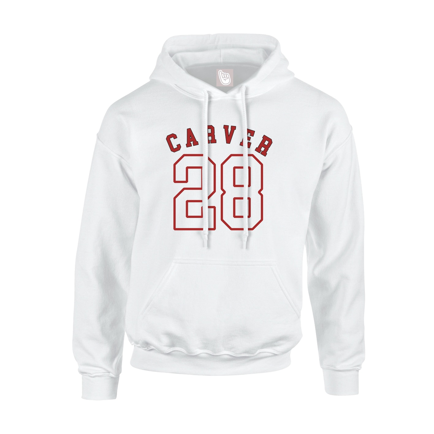 Youth Hoodie — Shirsey Arch in White