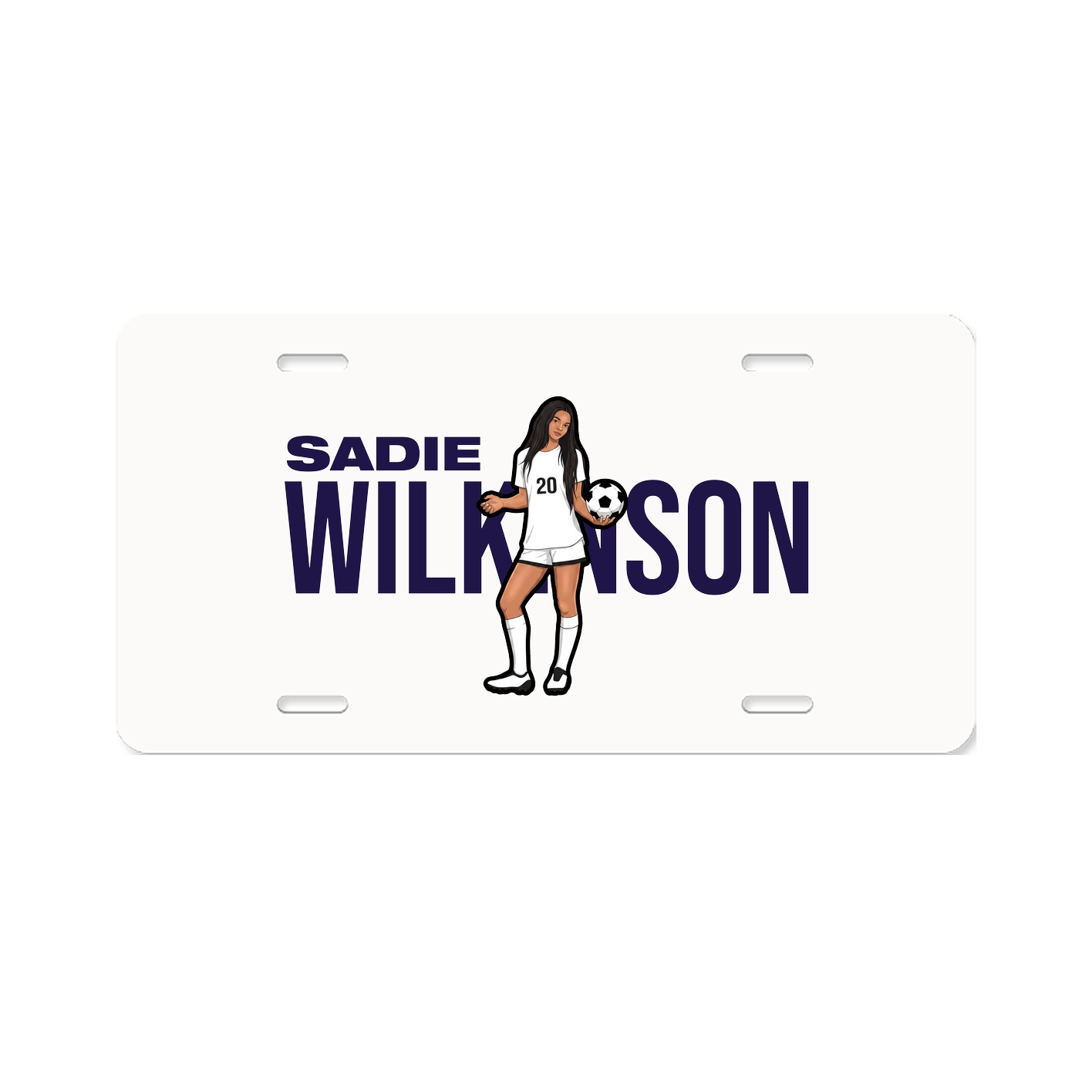 License Plate — Player Name in Classic