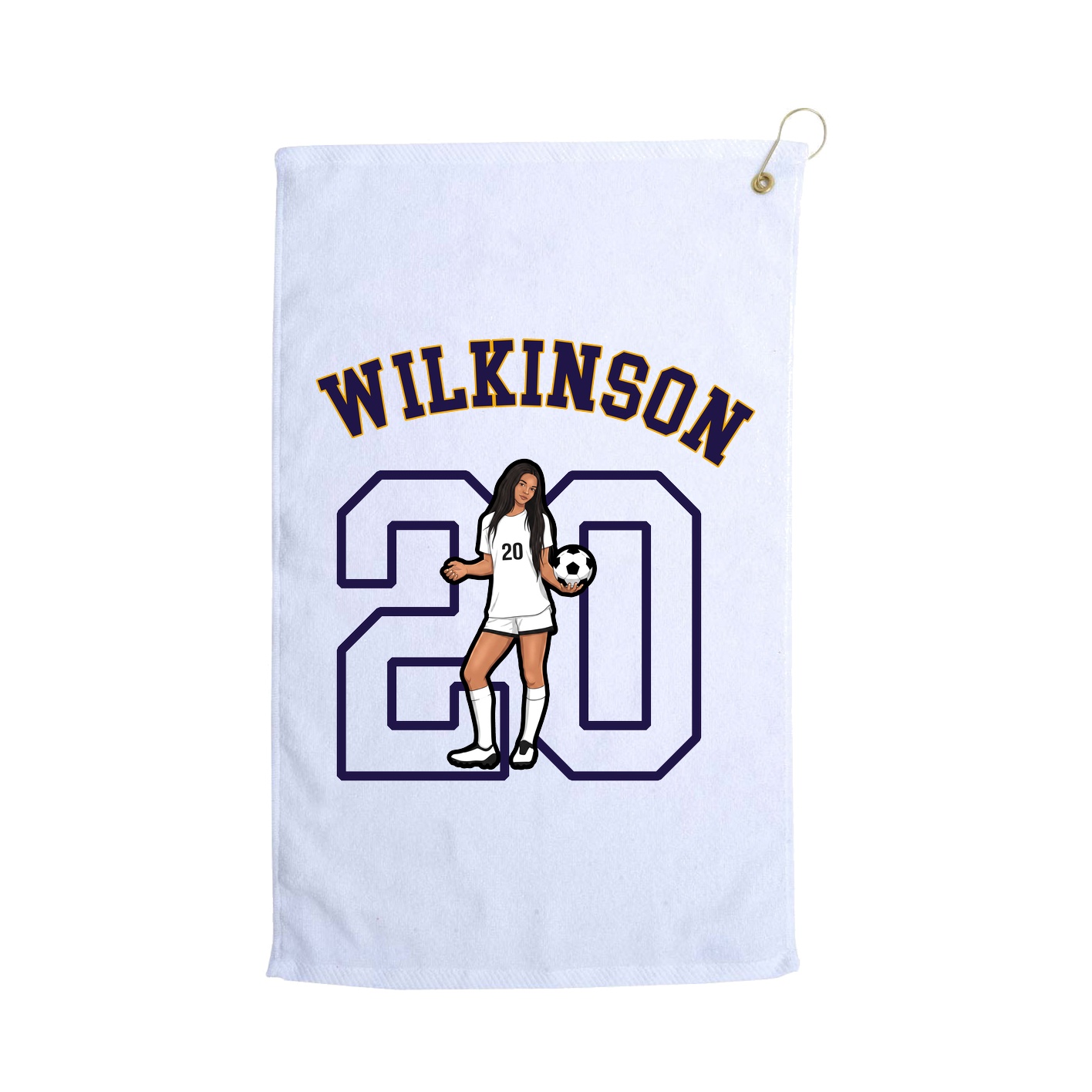 Golf Towel — Shirsey Arch in White
