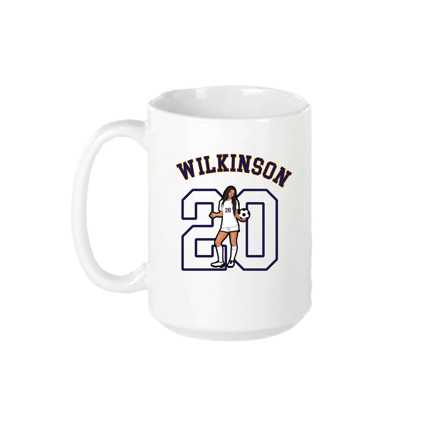 15oz Coffee Mug — Shirsey Arch in White