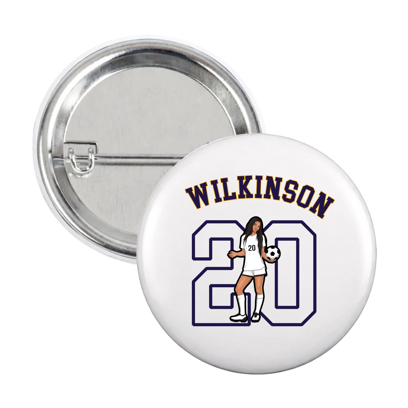 Game Day Button — Shirsey Arch in White