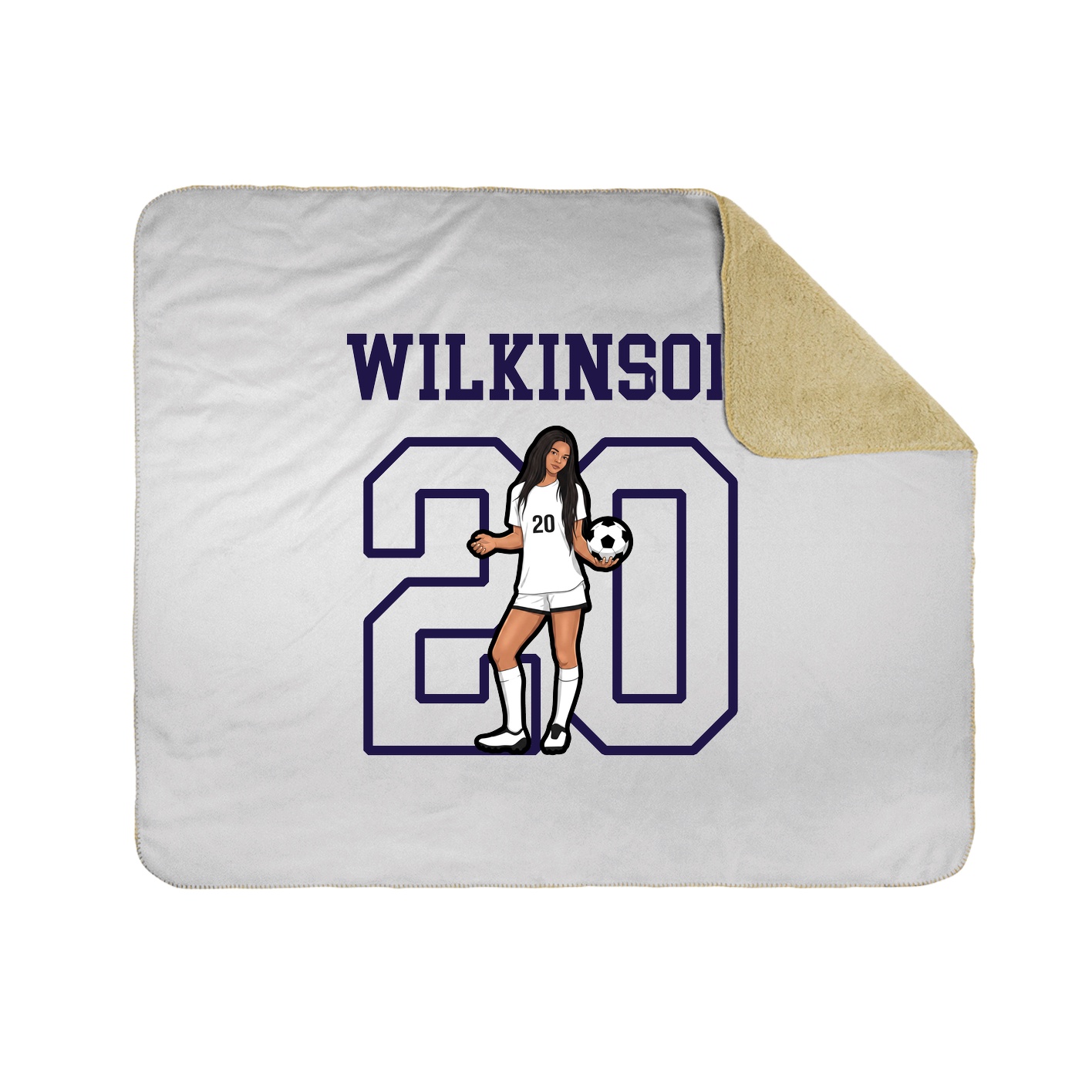 Throw Blanket — Shirsey in White
