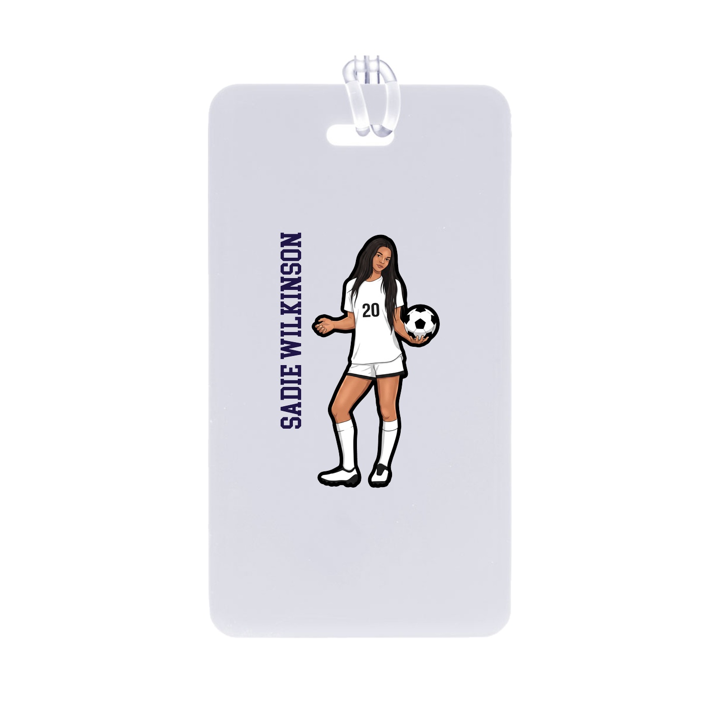 Bag Tag — Name Vertical in Classic