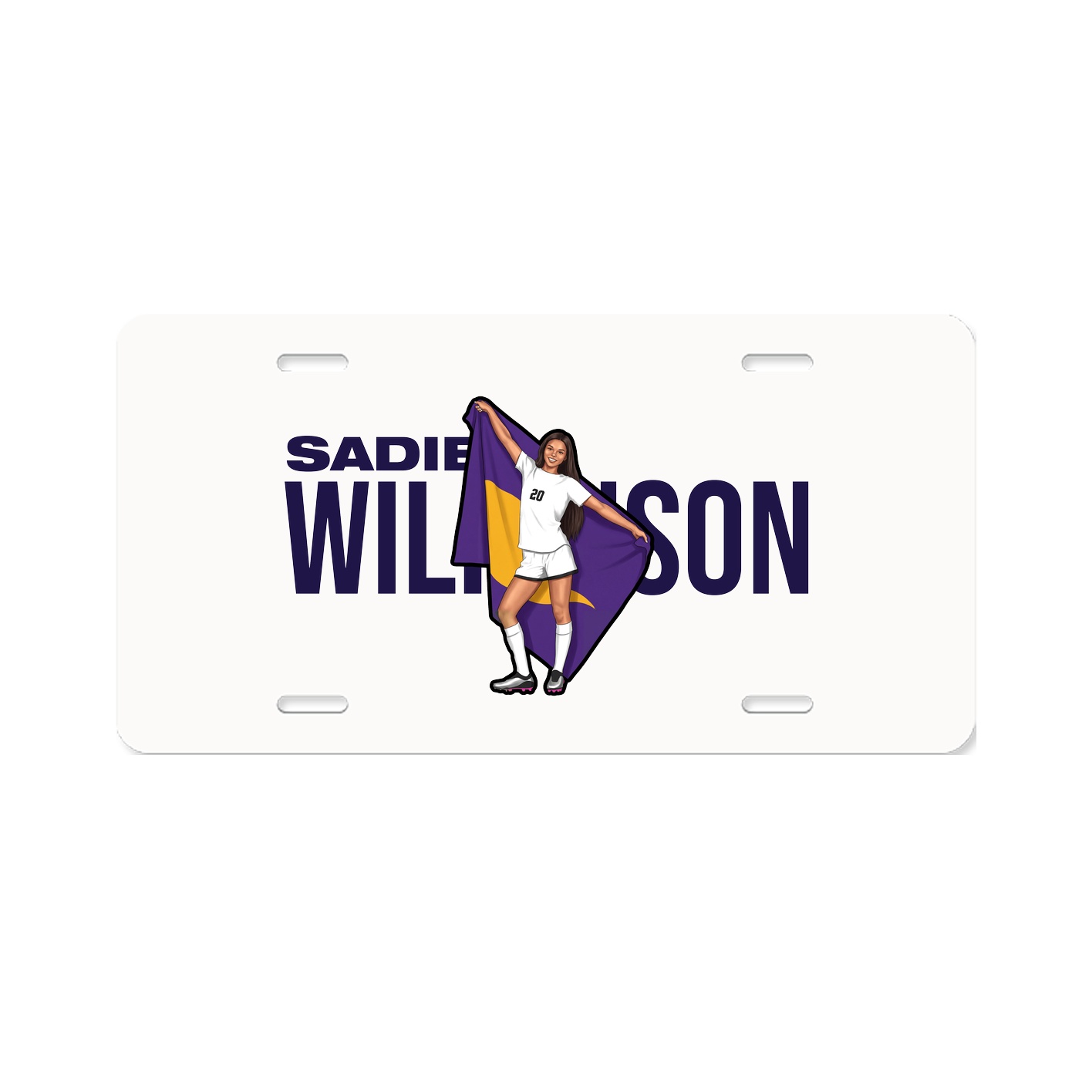 License Plate — Player Name in Classic
