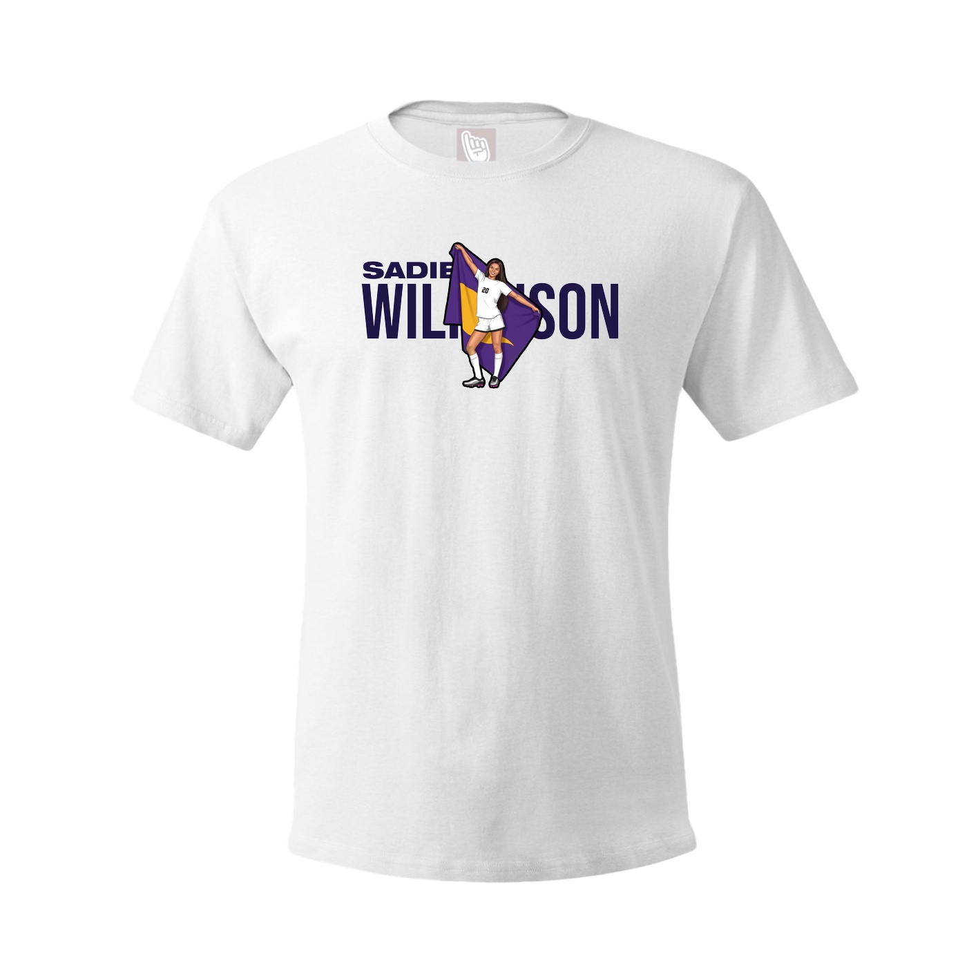 Youth Tee — Player Name in White