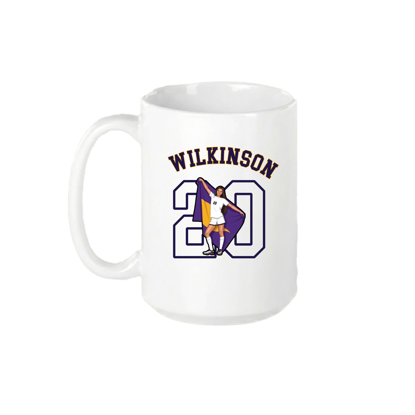 15oz Coffee Mug — Shirsey Arch in White