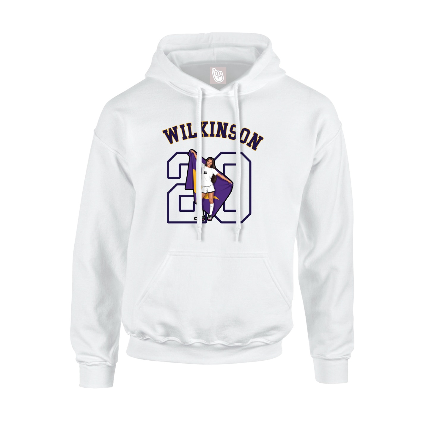 Hoodie — Shirsey Arch in White