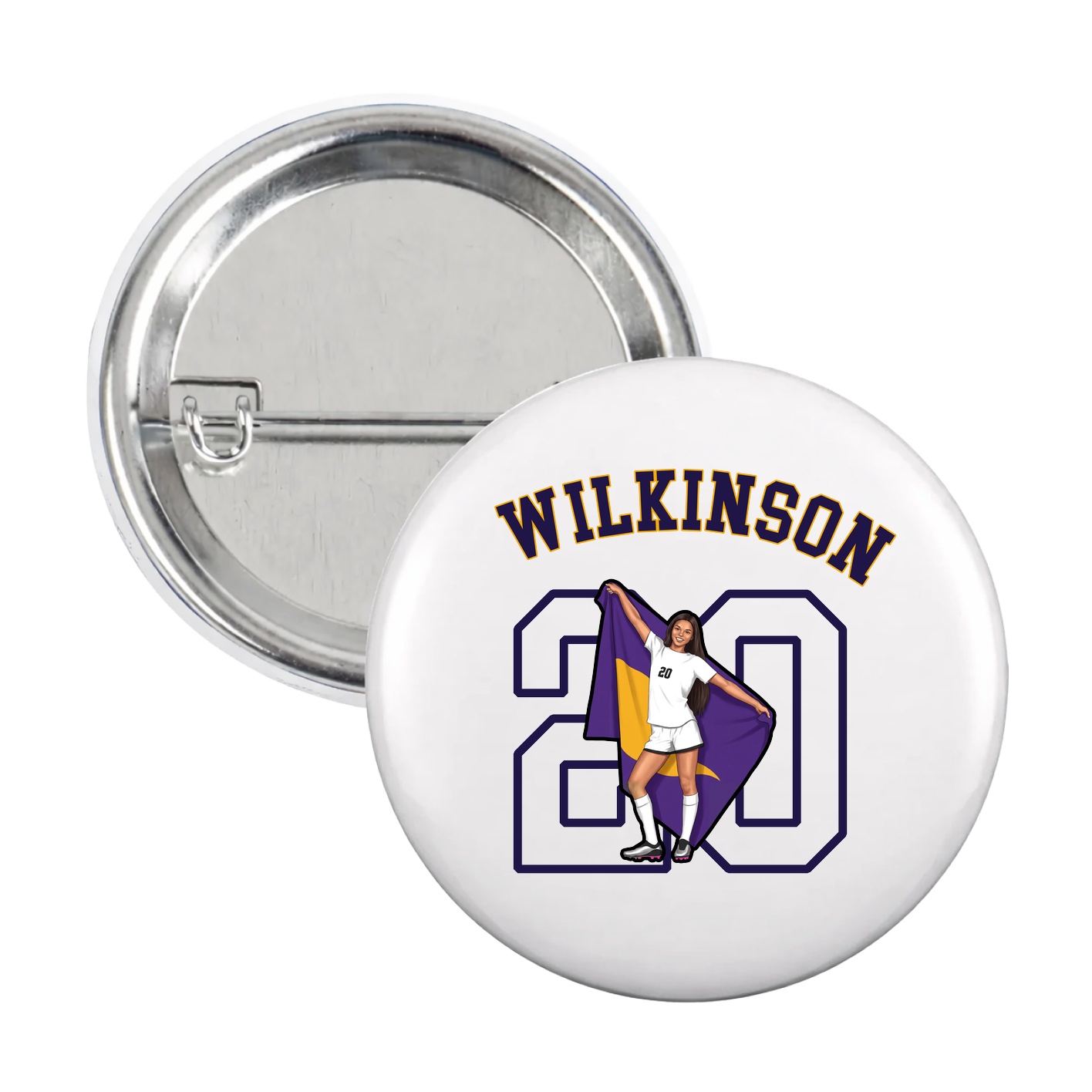 Game Day Button — Shirsey Arch in White