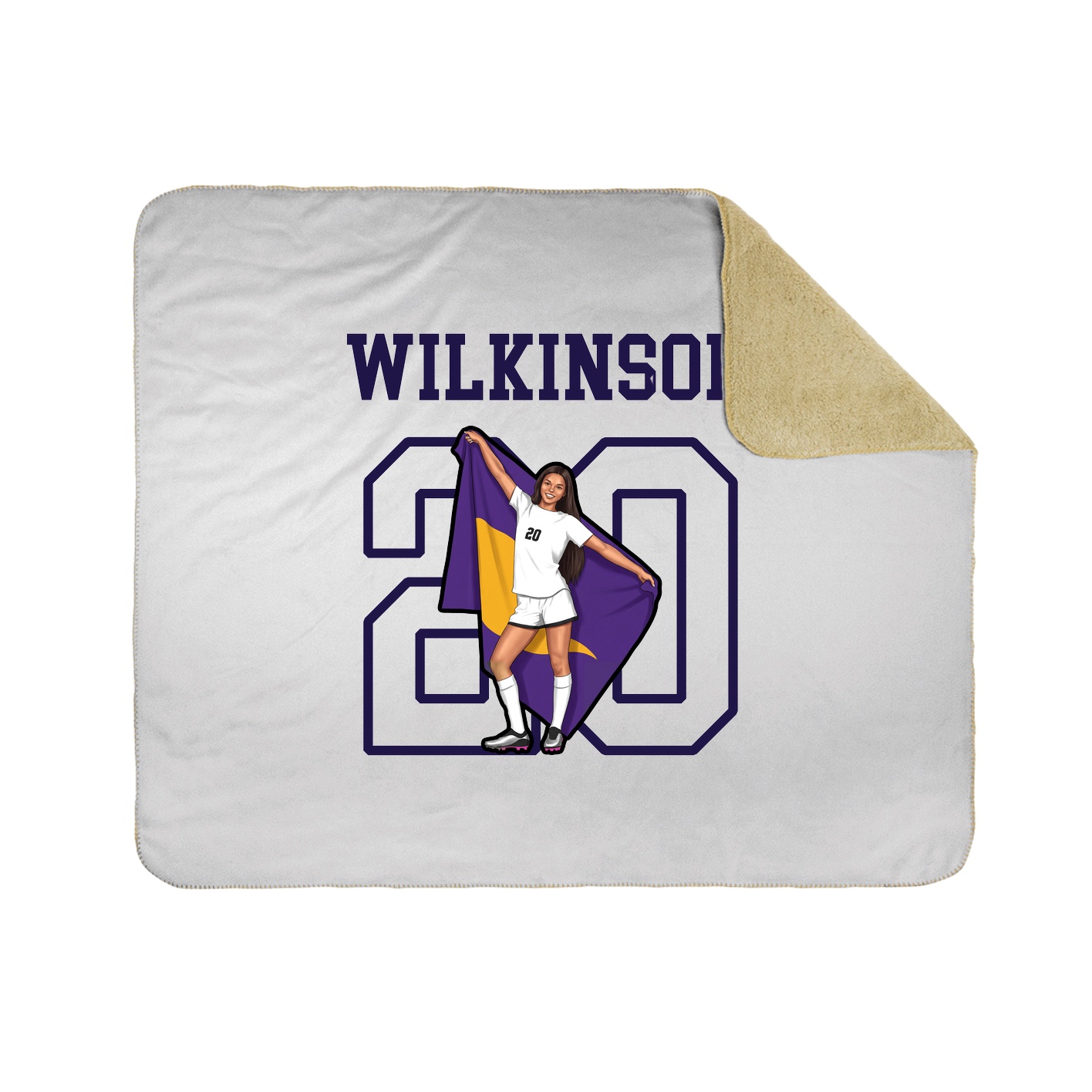Throw Blanket — Shirsey in White