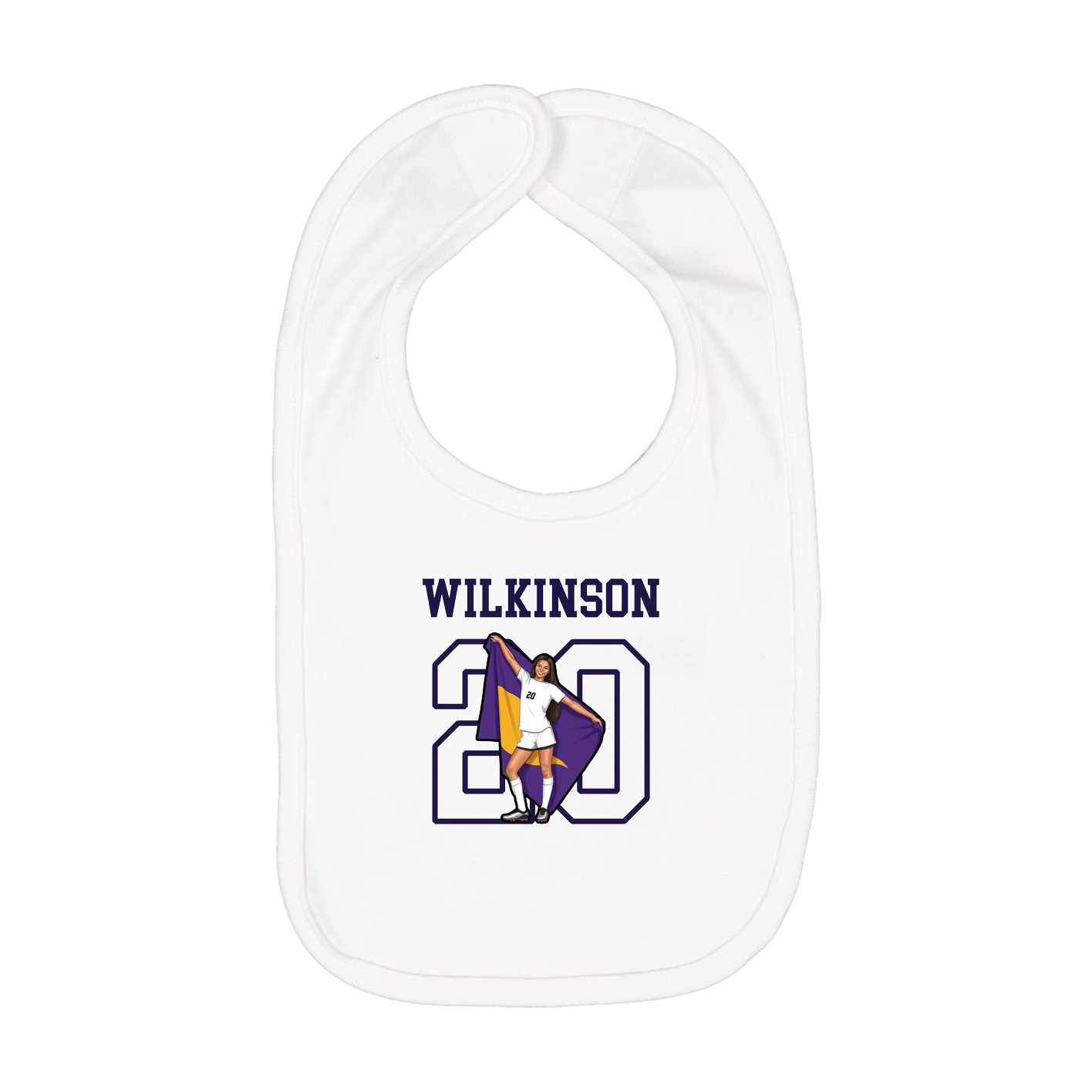 Infant Bib — Shirsey in White