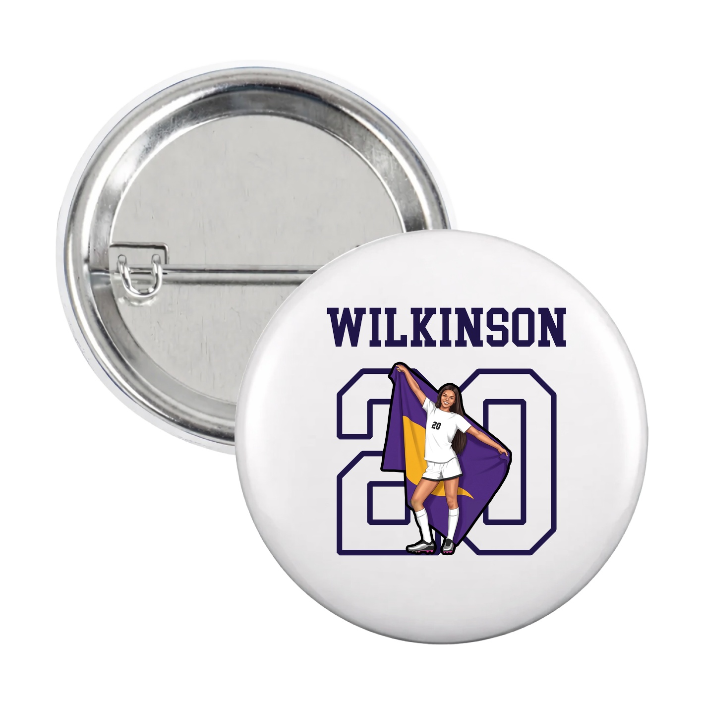 Game Day Button — Shirsey in White