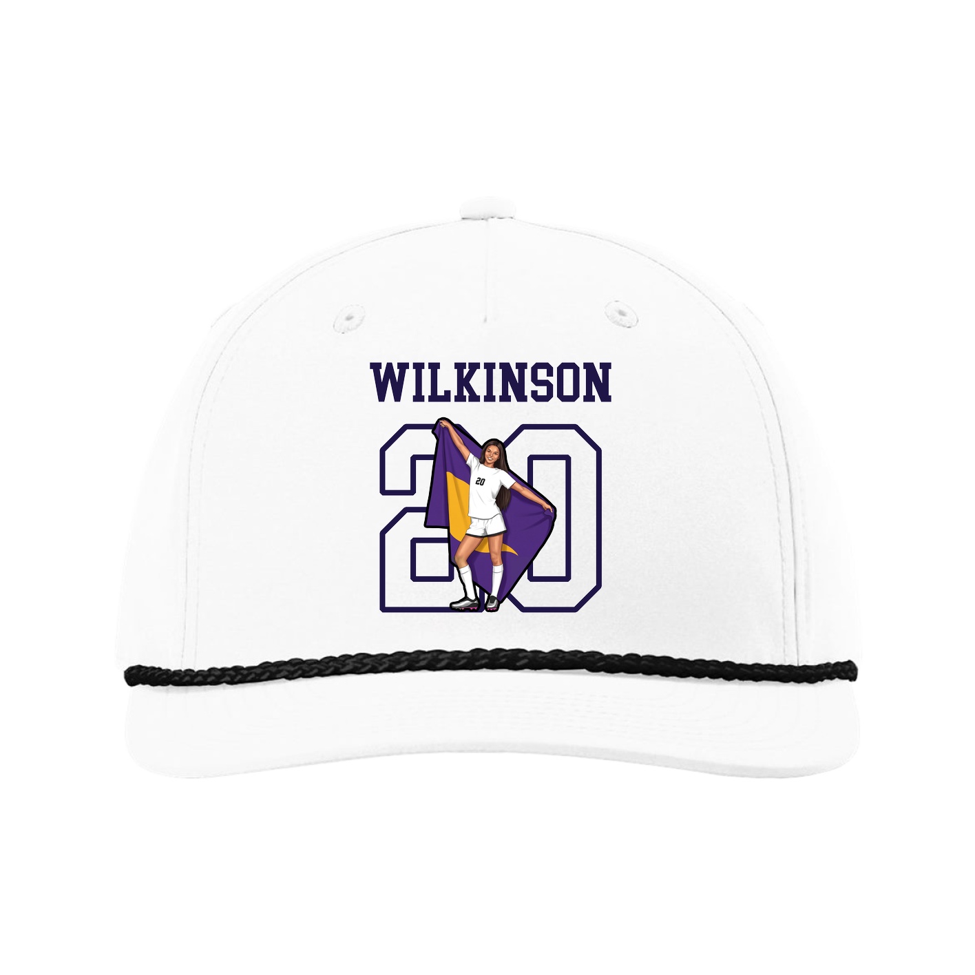 Five-Panel Classic Rope Cap — Shirsey in White