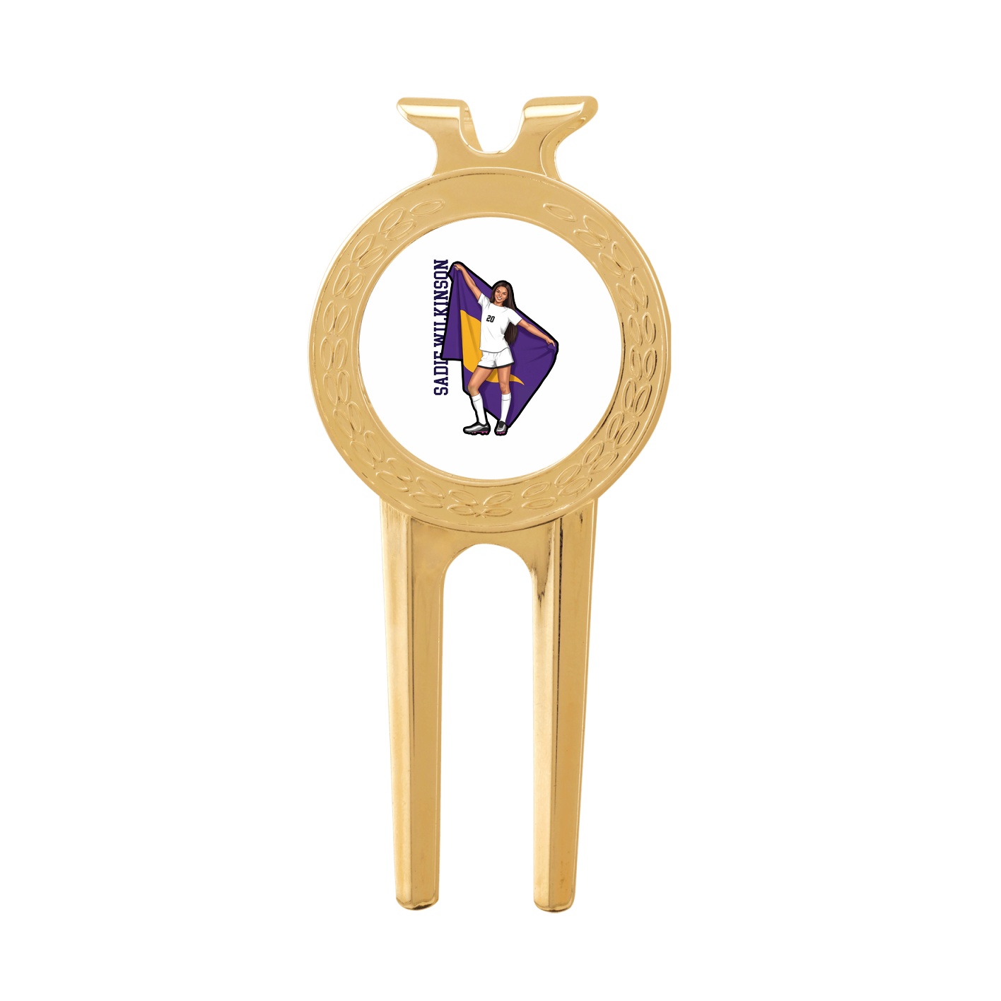 Divot Tool with Ball Marker — Name Vertical in Classic