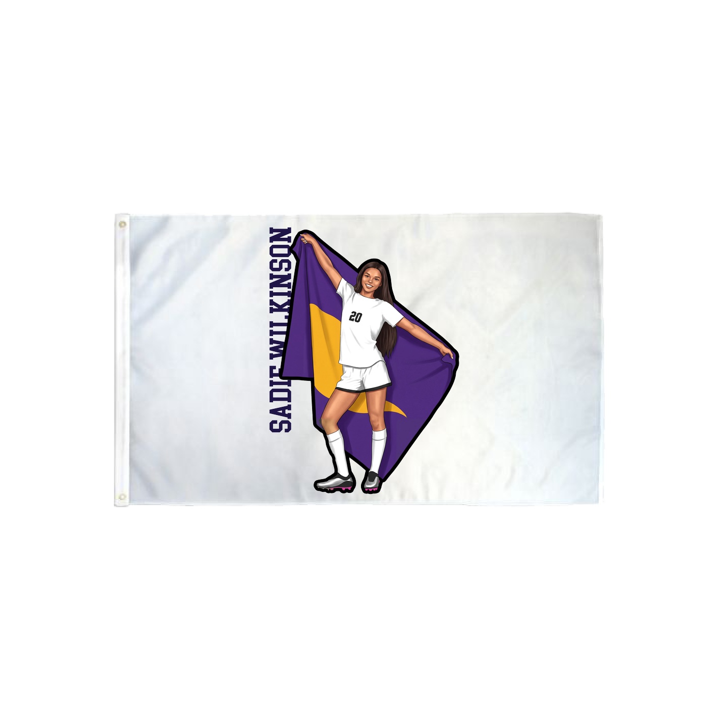 3x5 Flag — Name Vertical in Classic