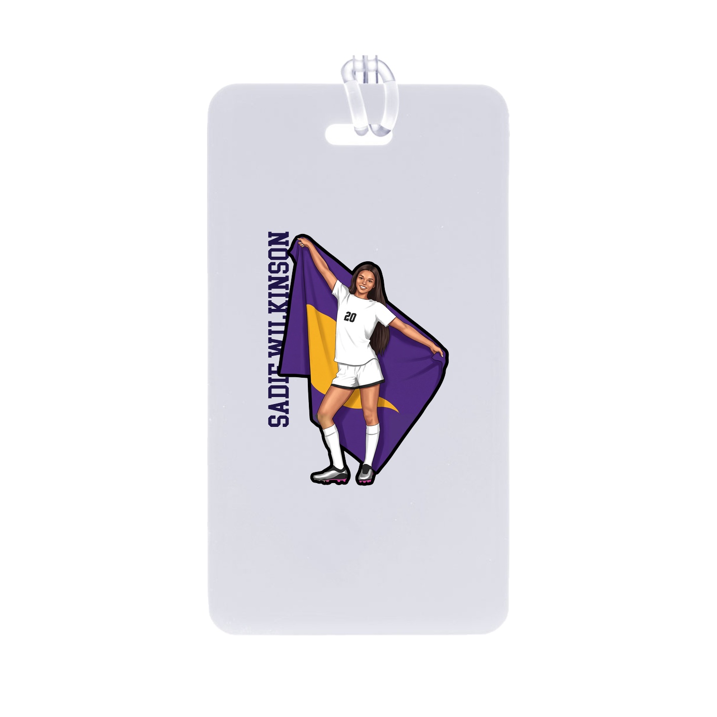 Bag Tag — Name Vertical in Classic