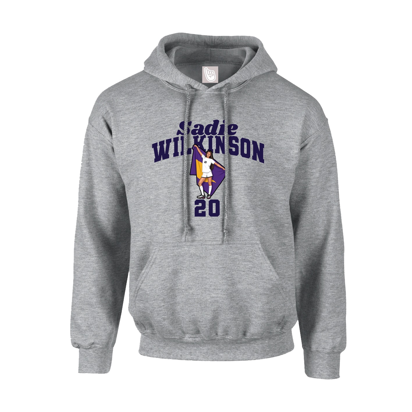 Hoodie — Signature Arch in Grey