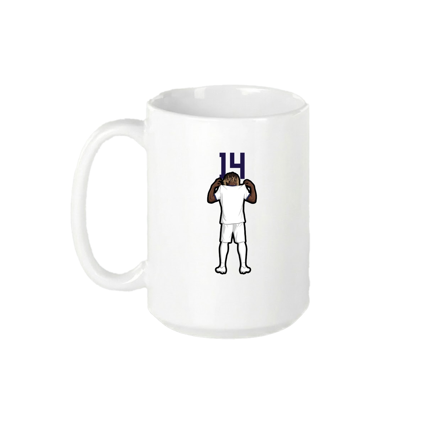 15oz Coffee Mug — Number Top in White