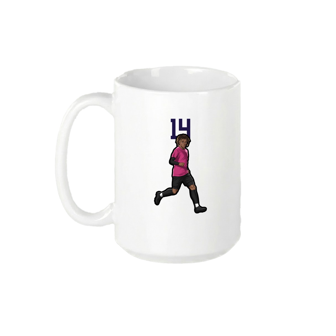 15oz Coffee Mug — Number Top in White