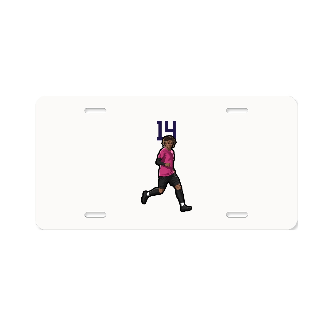License Plate — Number Top in Classic