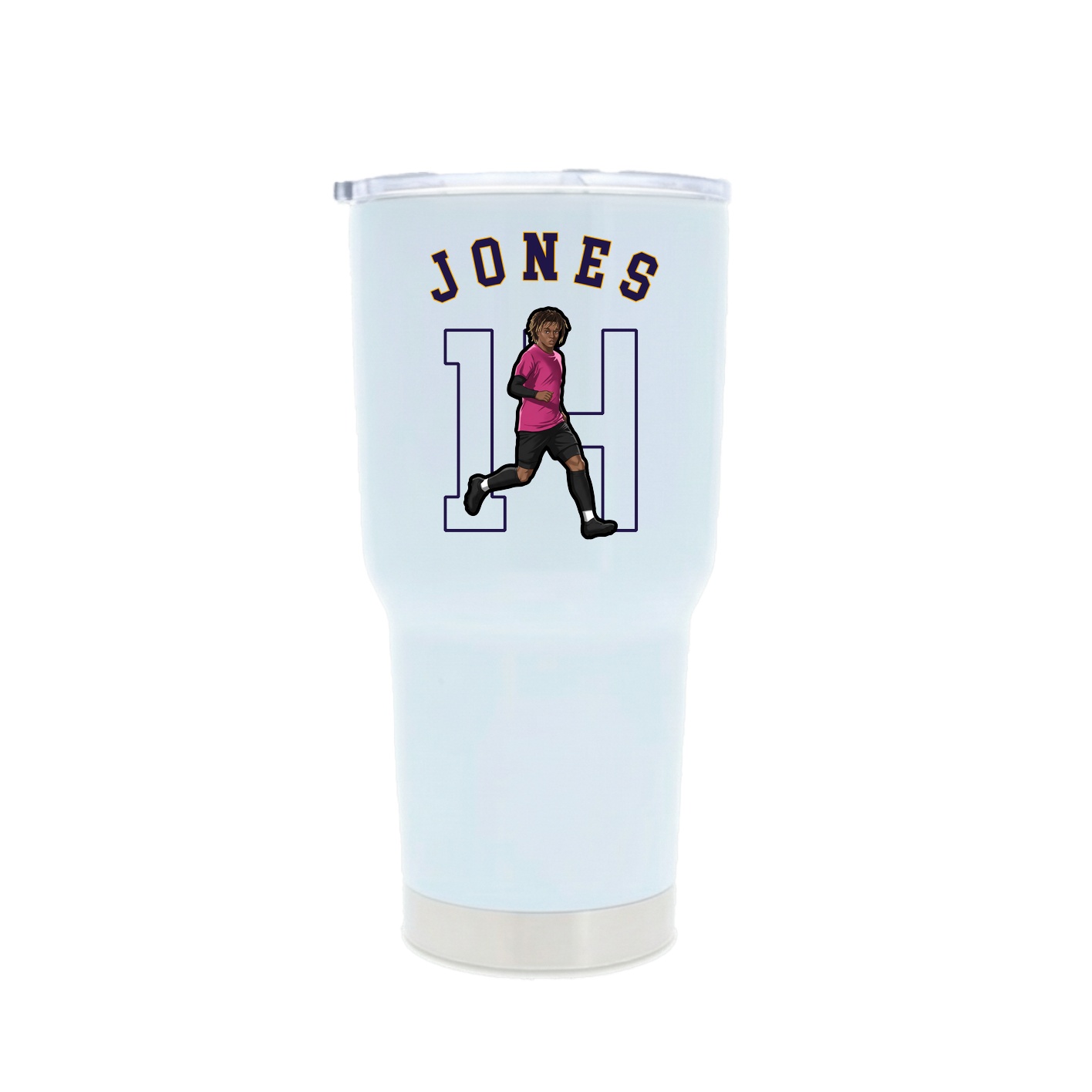 30oz Stainless Steel Tumbler — Shirsey Arch in White