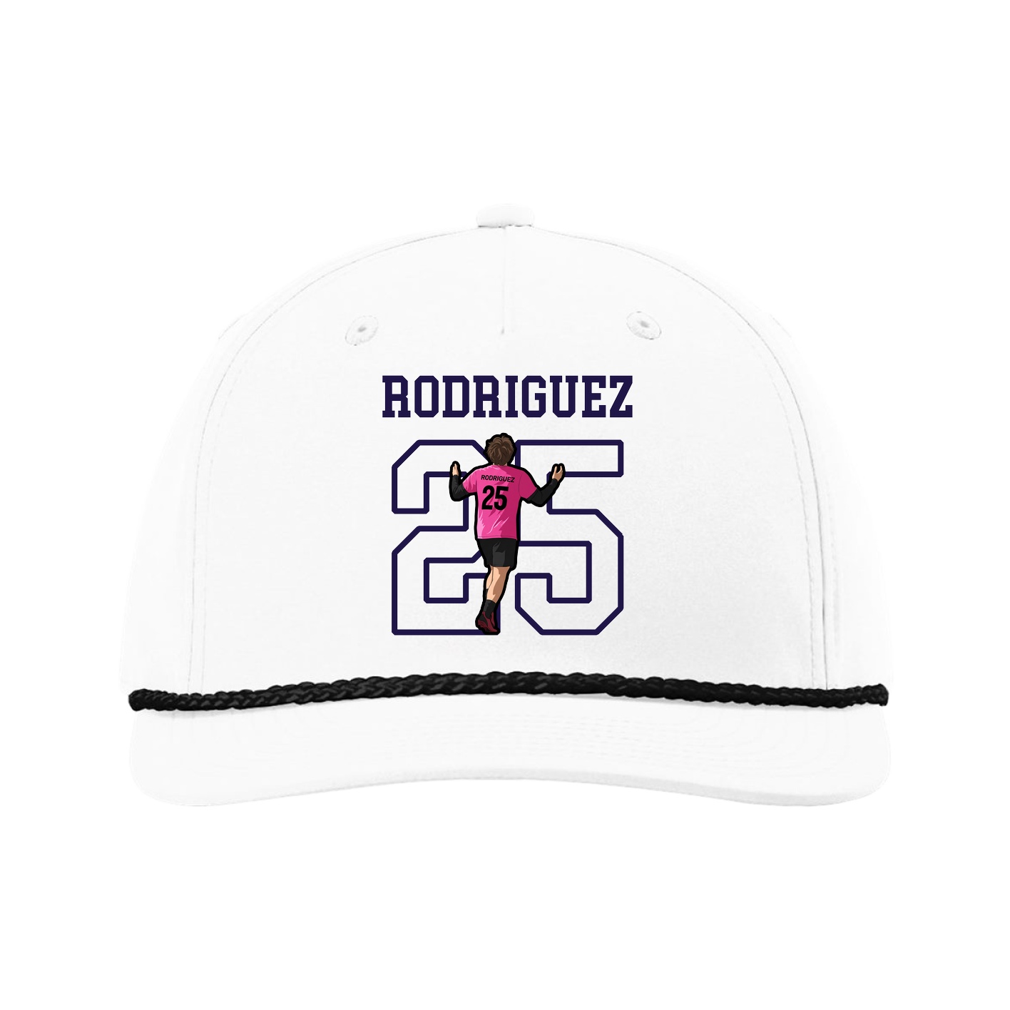 Five-Panel Classic Rope Cap — Shirsey in White