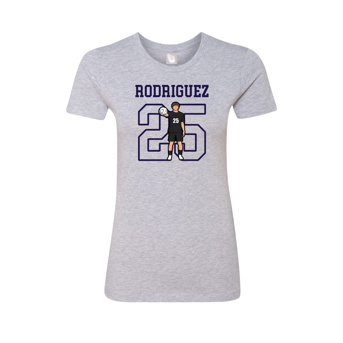 Fitted Women's Tee — Shirsey in Grey