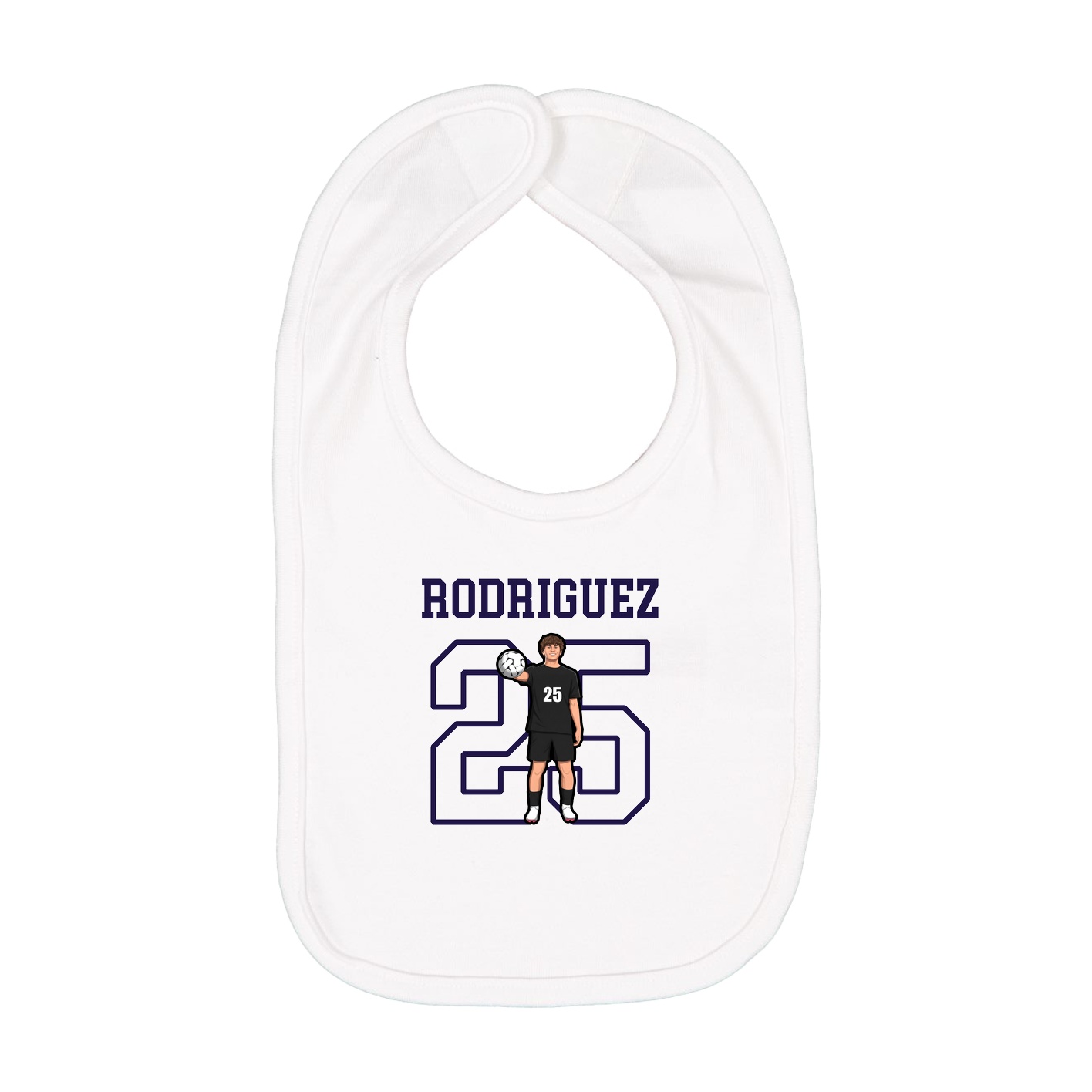 Infant Bib — Shirsey in White