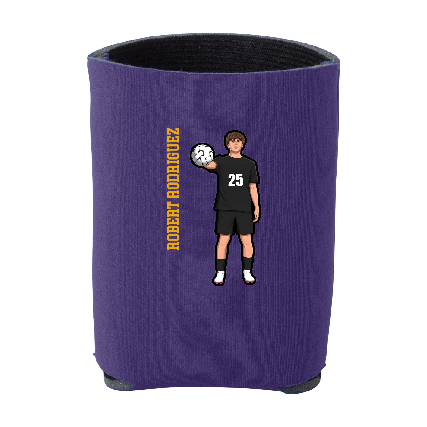 Can Holder — Name Vertical in Purple