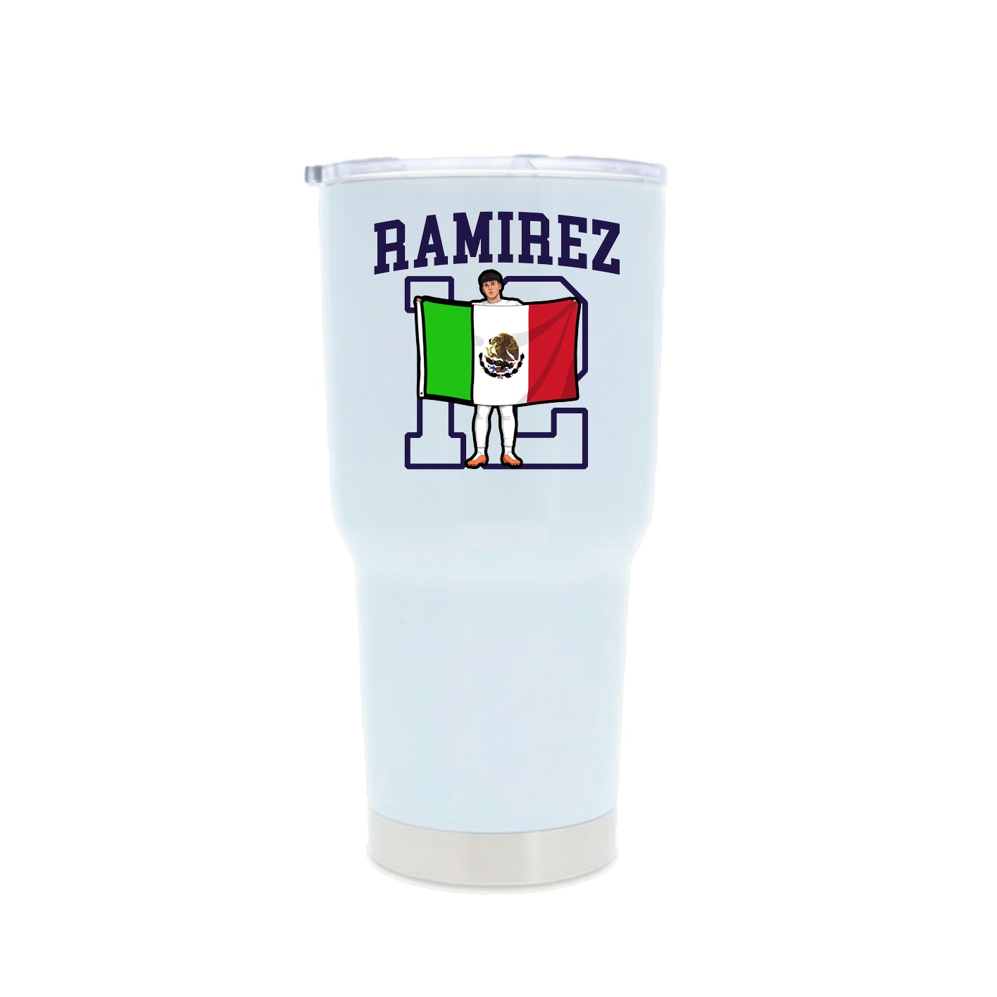 30oz Stainless Steel Tumbler — Shirsey in White